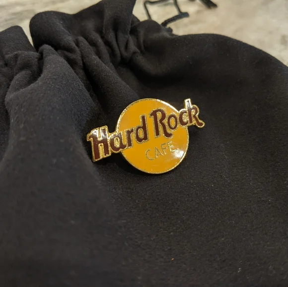 Hard Rock Cafe Circular Pin Yellow and Maroon 1.5" Bundle and SAVE 🤑 - Picture 2 of 4